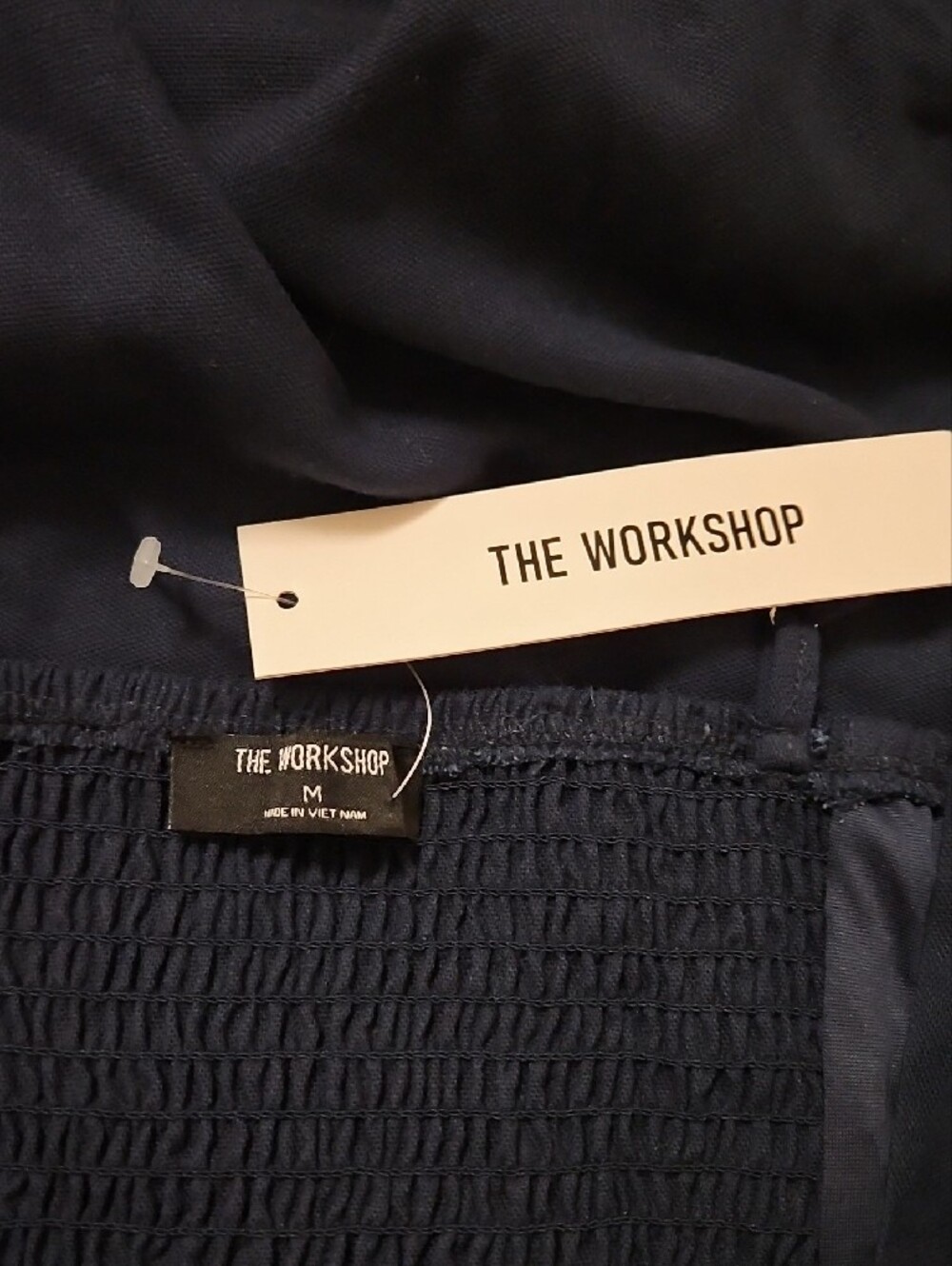 Workshop Republic Clothing Navy Blue Sleeveless Maxi Dress with Square Neck - Picture 5 of 5